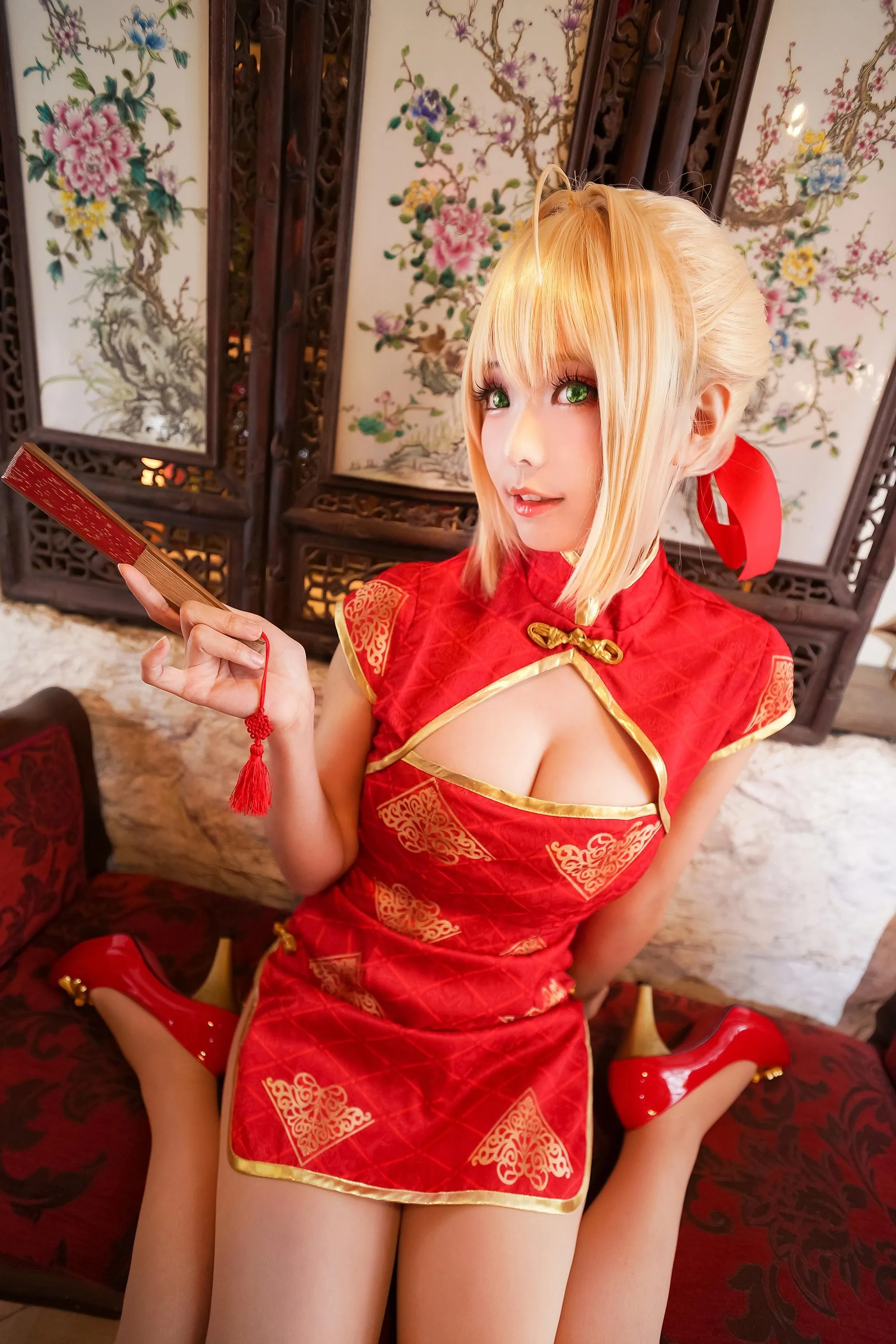 ElyEE子 – NO.61 saber-红旗袍 [21P]插图2